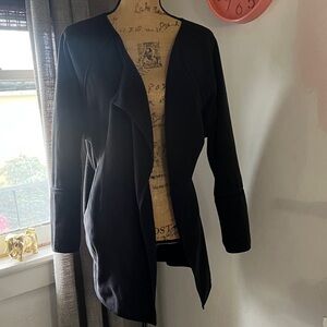 Athleta Black Open Front Blazer